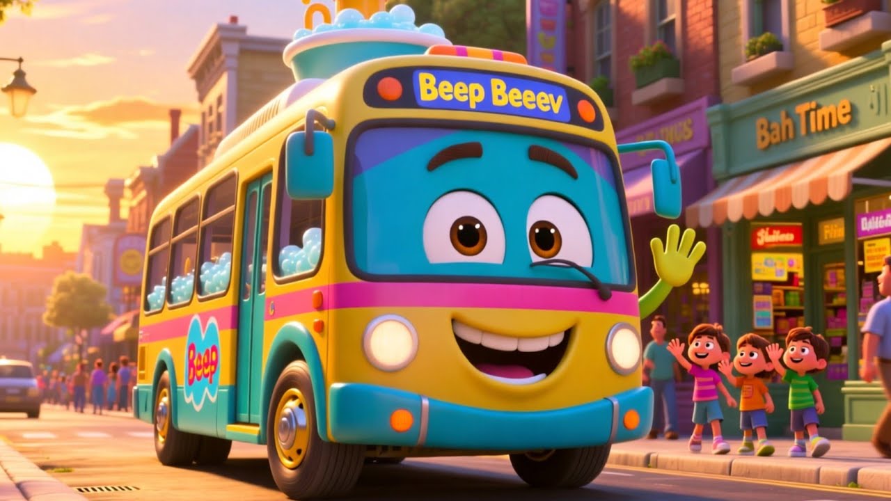 Beep Beep Bath Time Bus 🛁🚌 | Learn Daily Routines & Fun for Kids | Preschool Educational Video