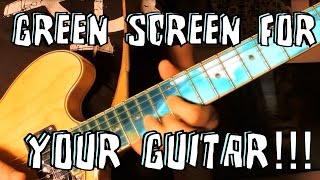 Crazy Guitar Solo with Fretboard Green Screen!