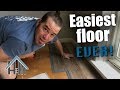 Easiest floor ever! How to vinyl plank floor.