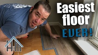 Easiest floor ever! How to vinyl plank floor.