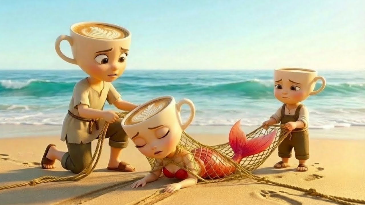 🧜‍♀️ Kind-Hearted Ballerina Mom and Baby Risk Everything to Save a Mermaid Girl at Sea