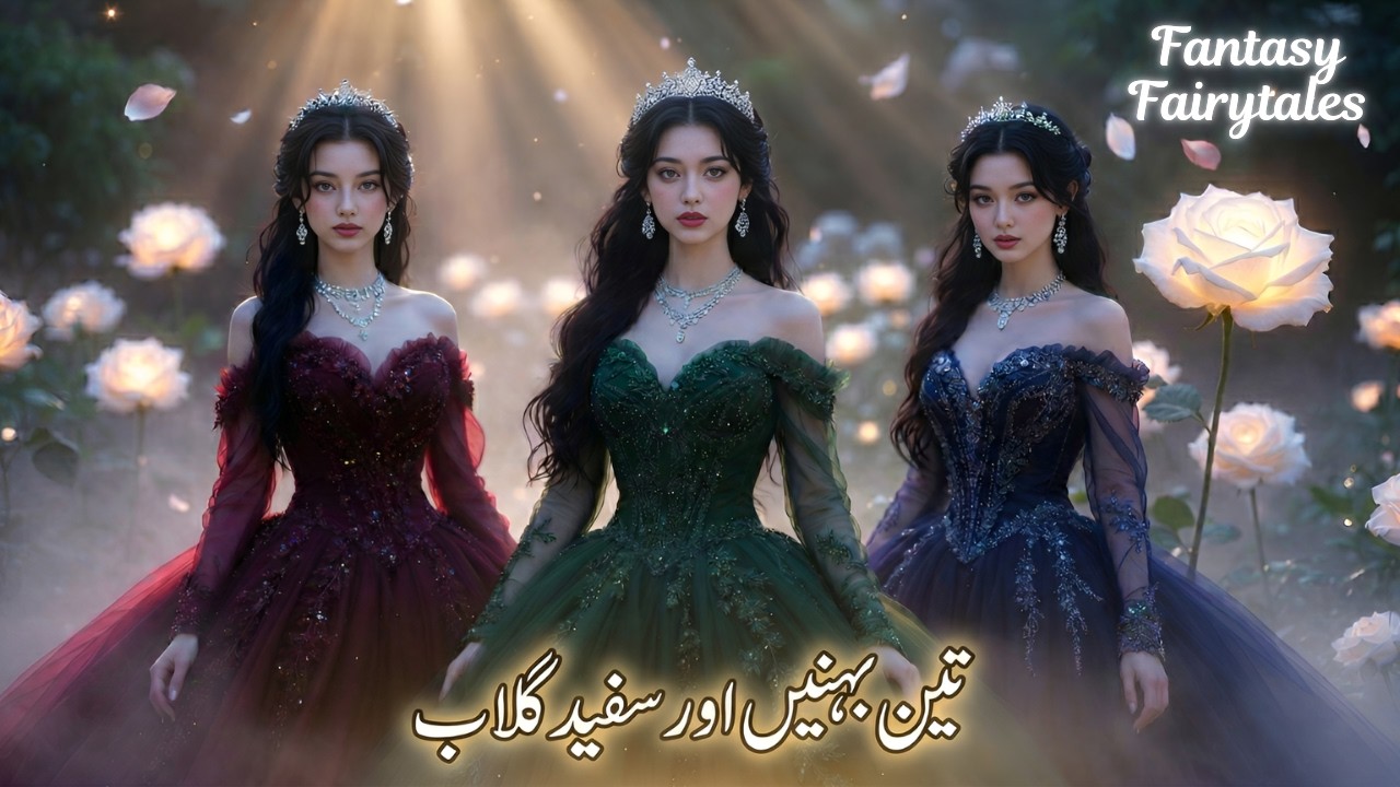 Three Sisters and White Rose | Teen 3 Behnein Aur Sufaid Gulab | Fairy Tales | Hindi Kahaniyan