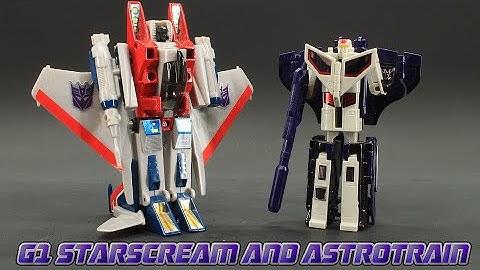 Diet Stop Motion Review 005 - G1 Starscream and Astrotrain