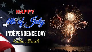 4th of July Kailua Beach Fireworks Show | Independence Day 2022 🌴 Hawaii 5K Event