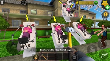 troll Miss T so funny everyday in Scary Teacher 3D (android, ios) part 1376