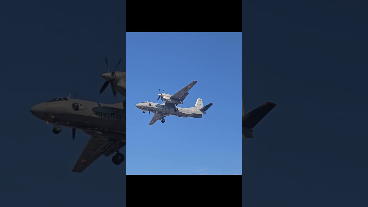Indian Air Force Aircraft Antonov An-32RE Landing Video |