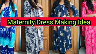 How to make Maternity Dress At Home Bangla Tutorial | Maternity Gown | Maxi Dress | Tamanna Nasir