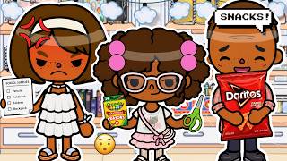 Taking The Kids BACK TO SCHOOL SHOPPING! *OVER BUDGET* 😭 *WITH VOICE* The Parker FamEp.30 Toca Boca🌎 screenshot 3