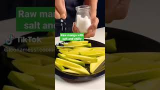 Raw Mango With Salt And Chilly How To Make By Foody Man