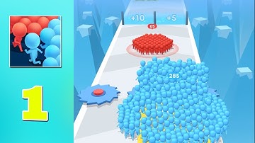Count master Crowd Runners 3D Gameplay walkthrough Part 1 levels 1-5 (Android/iOS)