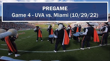 PREGAME | Bass 2 Drumcam | UVA CMB 2022 GAME 4 (vs. Miami 10/29)