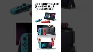 Nintendo Switch Joy Con L Neon Blue  R Neon Red 1 #shorts