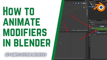How to animate modifiers in blender - Beginners