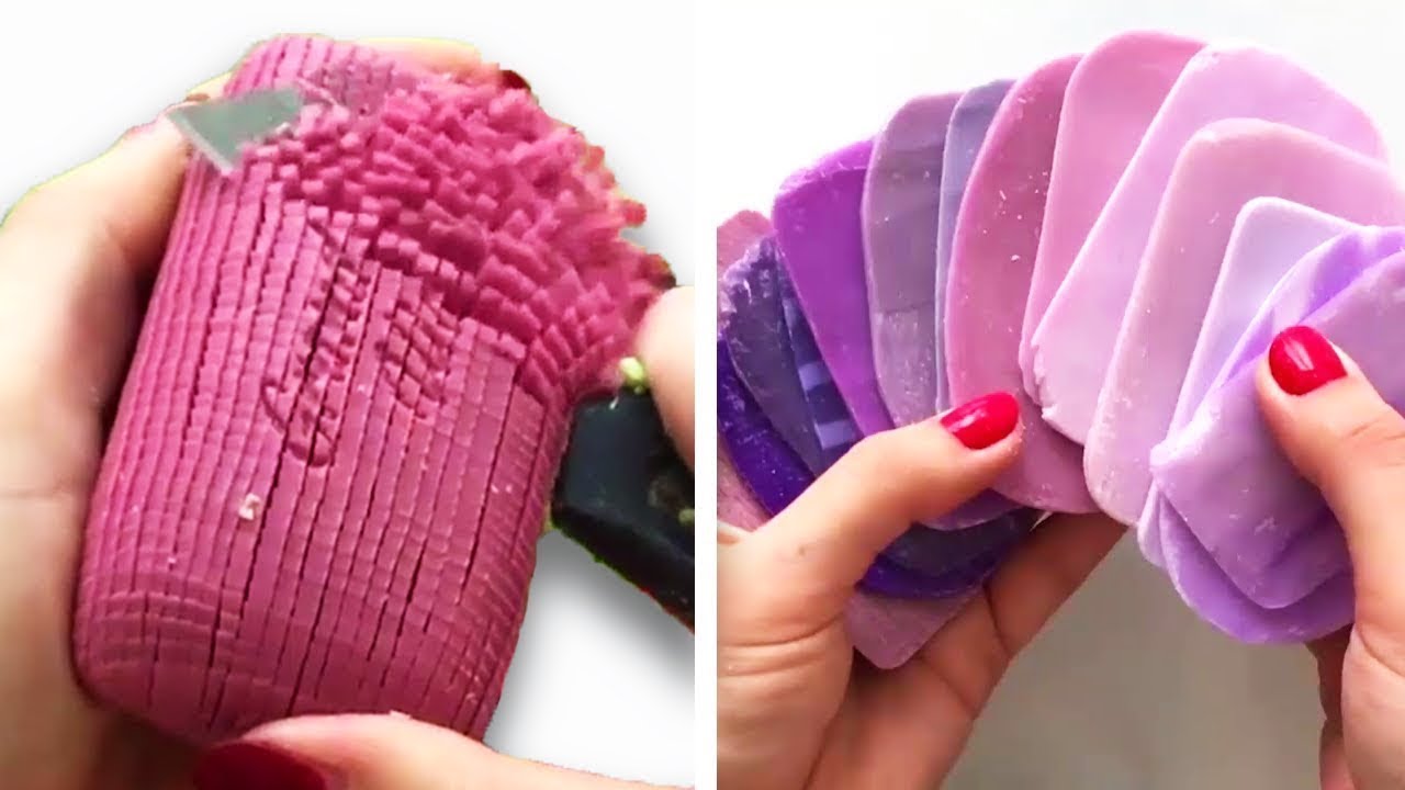 Soap cutting! Soap craving! Satisfying video on YouTube! ASMR Video