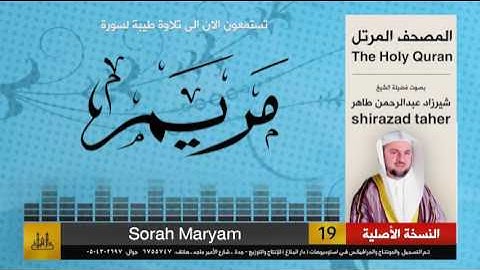 19 | سورة مريم | شيرزاد عبد الرحمن طاهر | shirazad taher