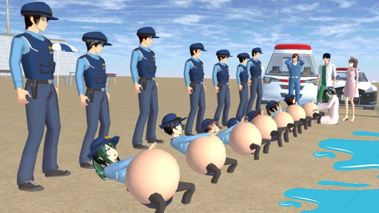 PENYEBAB 7 IBU IBU POLISI HAMIL MENDADAK || FULL MOVIE || Drama Sakura School Simulator