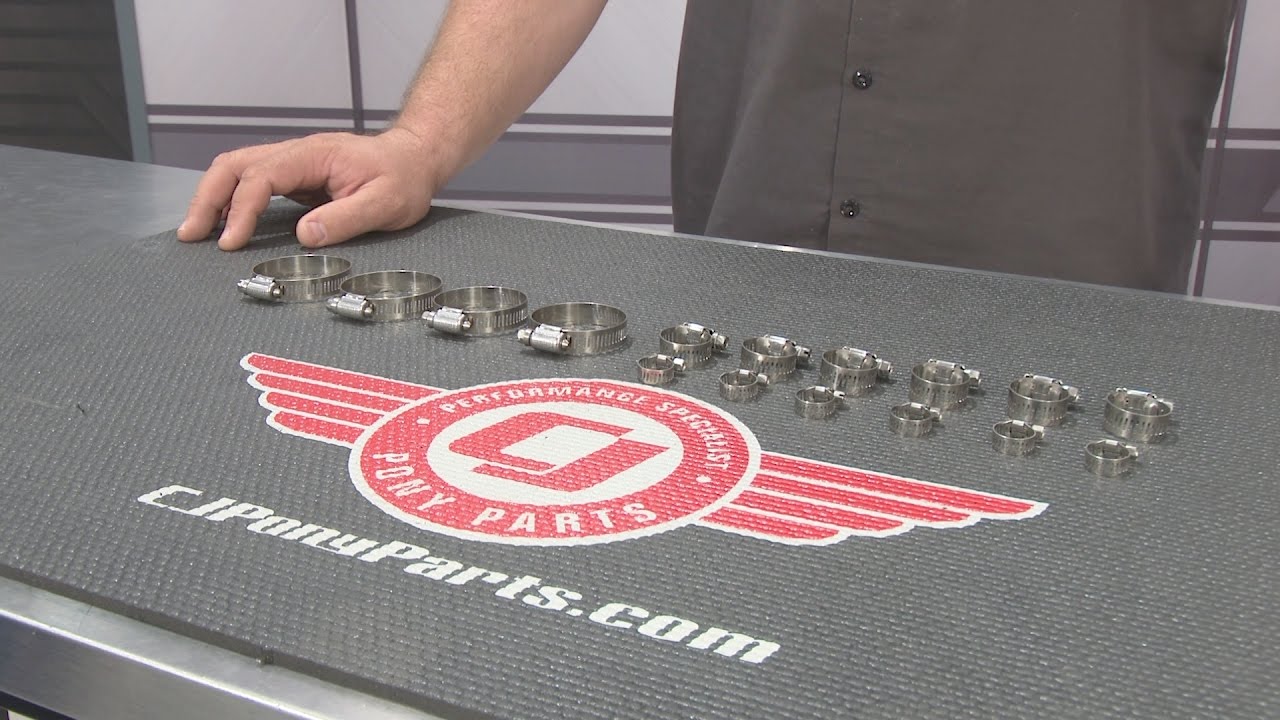 Scott Drake 8287-SBFK Hose Clamp Stainless Steel With FoMoCo Logo