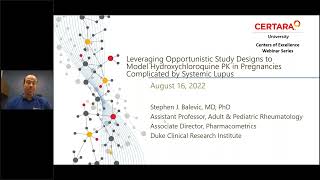 Certara University's Centers of Excellence Webinar Series - Dr. Stephen Balevic