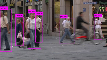 Tiny Yolo v3 on the "pedestrian" sequence with original Darknet software