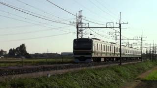 東北本線 回8649M E231系U2編成 東鷲宮-栗橋にて