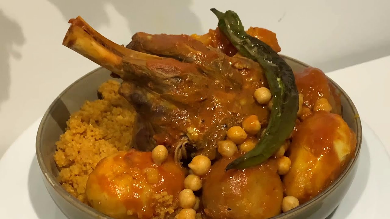 اشهى و الذ كسكسي تونسي بلحم الخروف Couscous Tunisien au l'agneau