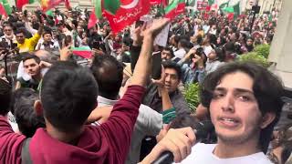 Shayan Ali protest for Imran Khan