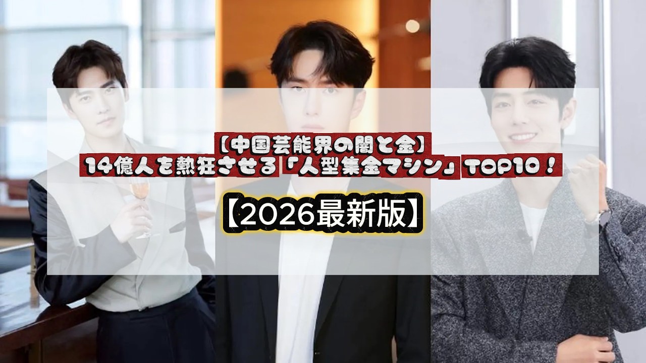 【中国芸能界の闇と金】14億人を熱狂させる「人型集金マシン」TOP10!シャオ・ジャンの4億元独走とディリラバが築く「美の帝国」の正体
