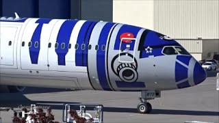 ANA Star Wars Project R2D2 Boeing 7879 Dreamliner JA873A Unveiling @ KPAE Paine Field