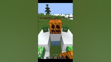 Minecraft Mutant Snow Golem 🤯 #minecraft #shorts