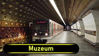 Metro Station Muzeum - Prague 🇨🇿 - Walkthrough 🚶
