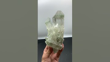 Cluster of Chlorite Quartz with Excellent Transparency from Pakistan #quartz #minerals #crystals