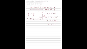 The ratio of two numbers is 7∶10 and their difference is 105. The number are?
