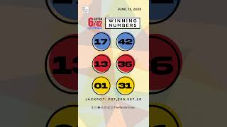 PCSO Lotto Results: P45M Grand Lotto 6/55, Lotto 6/42, 6D, 3D, 2D | June. 13, 2026