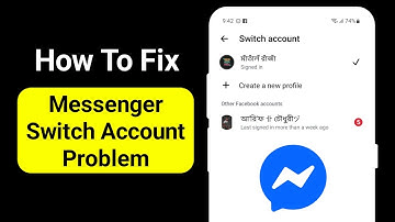 How To Fix Switch Account Problem in Facebook Messenger 2025 | Switch Messenger Account