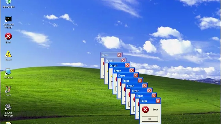 windows xp error remix (NOT ORIGINAL MUSIC VIDEO | REAL WINDOWS XP!)