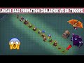 Linear Base Formation Challenge Vs BH Troops - Clash of clans
