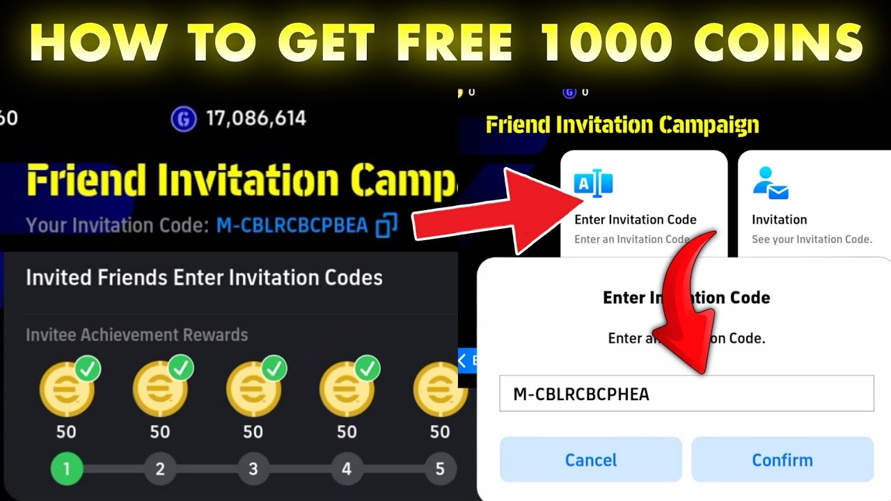 How to Get 1,000 Free Coins in eFootball 2026 | Friend Invite Campaign Explained (Fast Method)