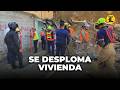 Se desploma vivienda tras deslizamiento de tierra en Arroyo Hondo, Santiago