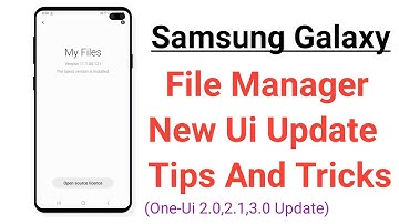 Samsung Galaxy File Manager New Ui Update Tips And Tricks (One-Ui 2.0,2.1,3.0 Update) (English)
