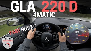 Mercedes GLA 220d 4MATIC 190HP H247 | BEST Mercedes SUV Model? Acceleration 0-100 AUTOBAHN