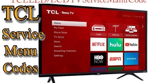 TCL LED & LCD TV Service Manu codes Urdu/Hindi