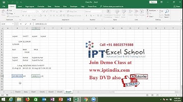 Advance Excel Formulas in Hindi