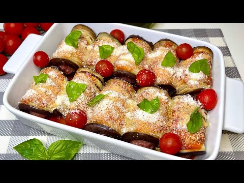 Eggplant rolls: very simple, delicious, a BOMB! Asmr # 235