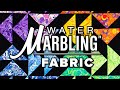 Water marbling fabric  decoart