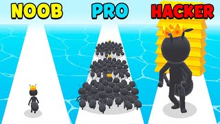 NOOB vs PRO vs HACKER - Tiny Run 3D screenshot 3