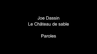 Joe Dassin-Le château de sable-paroles