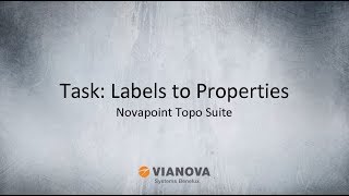 Novapoint Topo Suite - Tasks: Labels To Properties Tutorial screenshot 4