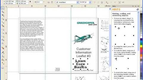 Creating a Brochure in CorelDRAW Graphics Suite X4