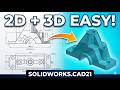 SOLIDWORKS | 3D Modeling + 2D Drawing
