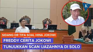 Freddy Says Jokowi Showed a Diploma Scan During Their Meeting in Solo